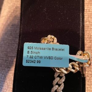 Gold Moissanite Bracelet